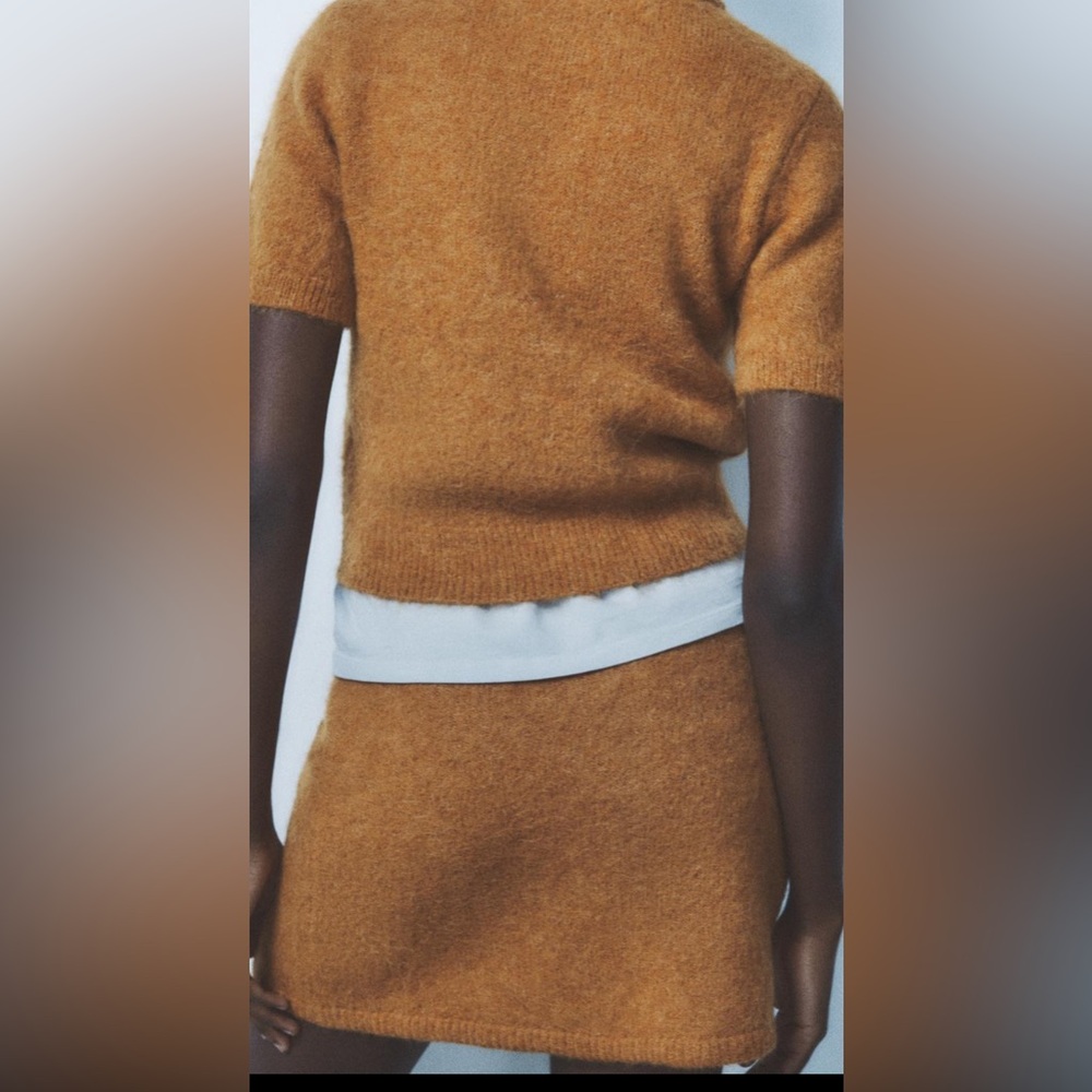 Zara alpahaca & wool blend mini skirt - Picture 4 of 9